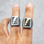 Bague Gothique Punk Rock Lightning