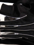 Veste Gothique Velours Chic à Zip