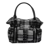 Sac Fourre-tout Gothique Punk à Carreaux - antre gothique