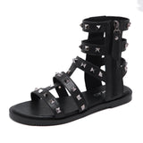Sandales Gothiques Gladiator à Fermeture Zippée