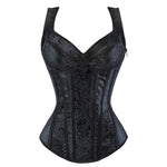 Corset Femme En Dentelle à Lacets - Style Gothique, Médiéval, Grande Taille | Pour Halloween, Soirée, Cosplay, Lingerie Sexy