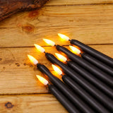 Bougies Noires Gothique LED avec Télécommande