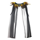 Cache-épaules gothique en dentelle et plumes – Plusieurs ensembles disponibles