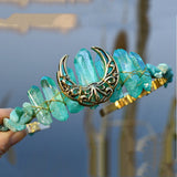 Serre-Tête Gothique Lune Mystique – Quartz & Énergies Naturelles - L'Antre Gothique