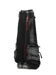 Pantalon Cargo Gothique Oversize avec Détails Contrastés