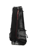 Pantalon Cargo Gothique Oversize avec Détails Contrastés