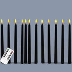 Bougies Noires Gothique LED avec Télécommande