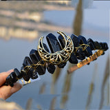 Serre-Tête Gothique Lune Mystique – Quartz & Énergies Naturelles - antre gothique