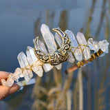 Serre-Tête Gothique Lune Mystique – Quartz & Énergies Naturelles - antre gothique