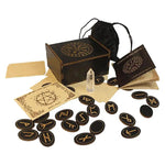 Set de Runes Gothique de Sorcière Gravées - Antre Gothique