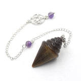 Pendule Gothique Cristal en Pierre Naturelle