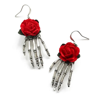 Boucle d'Oreille Gothique Squelette - L'Antre Gothique