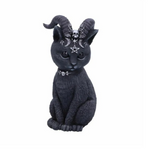 Statuette Gothique Décorative Chat à Corne - Antre Gothique