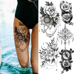 Tatouage Gothique Fleur de Rose - Antre Gothique