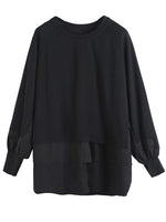 Tee Shirt Gothique A Manches Longues Oversize - Antre Gothique