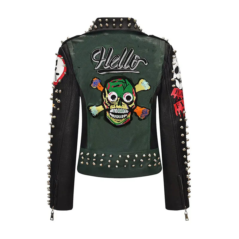 Gothic Skull Graffiti Jacket & L'Antre Gothique