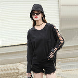 Gothic T-Shirt<br> Ripped Sleeve