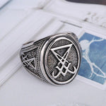 Gothic Ring<br> Sigil of Lucifer 