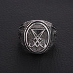Gotischer Ring<br> Siegel von Luzifer 