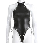 Gothic Bodysuit<br> Synthetic Leather