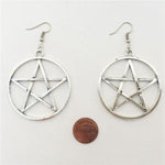Gothic Earring<br> Pentagram Star