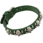 Gothic Bracelet<br> Skull Leather 