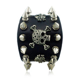 Gotisches Armband<br> Nietenschädel