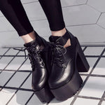 Gothic Heeled Shoe<br> Square