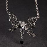 Gothic Necklaces<br> Butterfly Skull 