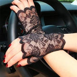 Gothic Glove<br> Floral Lace