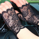 Gothic Glove<br> Floral Lace
