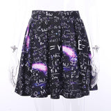 Gothic Skirt<br> Pleated Print