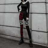 Gothic Leggings<br> Carrot and Black 