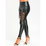 Gothic Leggings<br> Synthetic Leather 