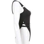 Gothic Swimsuit<br> With Straps 