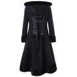 Gothic Coat<br> Black with Fur 