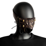 Gotische Maske<br> Braunes Leder