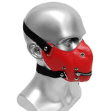 Gotische Maske<br> Rotes Leder