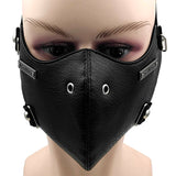 Gothic Mask<br> Black Leather