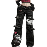 Pantalon Gothique Punk Femme