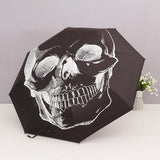 Gotischer Regenschirm<br> Schädel 