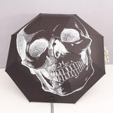 Gotischer Regenschirm<br> Schädel 