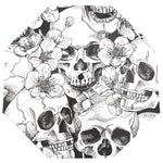 Gothic Umbrella<br> Floral Skull 