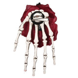 Gothic hair clip<br> Black Rose &amp; Skeleton Hand