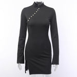 Gothic-Kleid<br> Perlenknopf