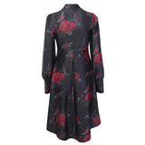 Gothic-Kleid<br> rote Rose