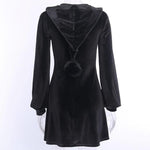 Gothic Dress<br> Black Velvet
