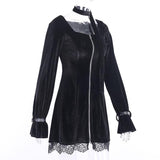 Gothic-Kleid<br> Vintage Langarm