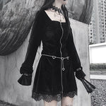 Gothic-Kleid<br> Vintage Langarm