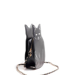 Gotische Handtasche<br> Schwarze Katze
